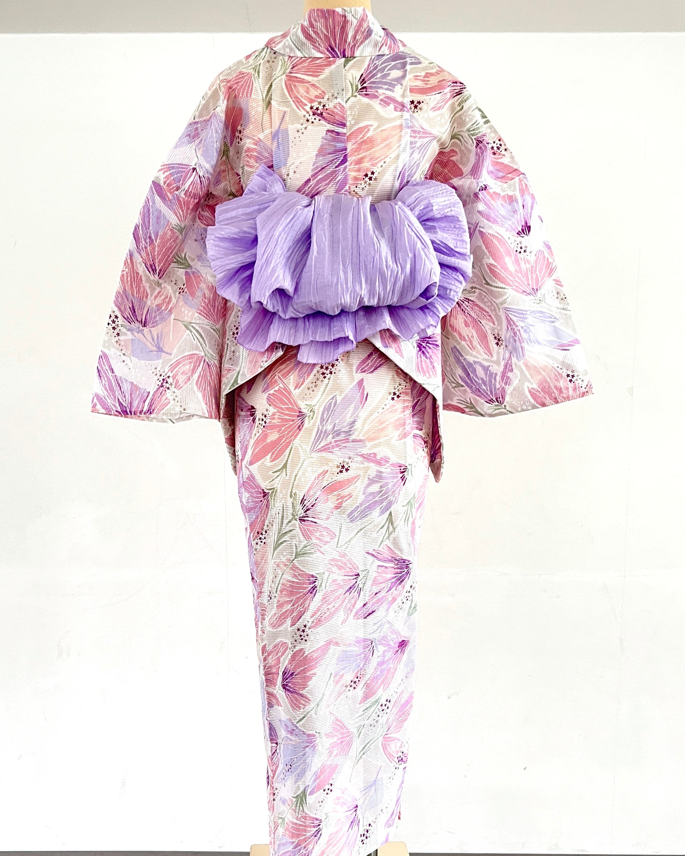 No.3822浴衣反物金子みすず綿絽着物新品未使用