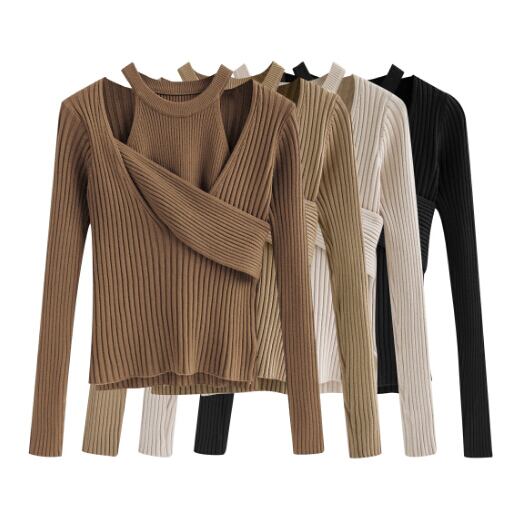 新作 レディース トップス ニット セーター セット インナー ブラウス