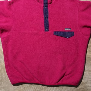 極美品 L 91年 前立てナイロン USA 旧肉厚個体 Synchilla Snap-T Patagonia シンチラ スナップT パタゴニア