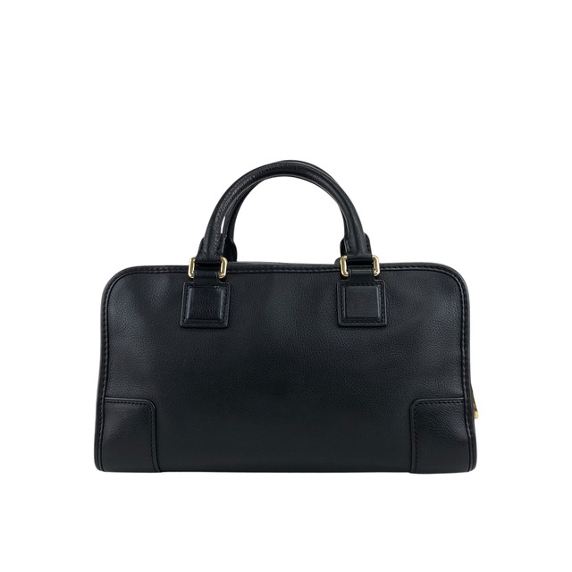 LOEWE ロエベ アマソナ28 ハンドバッグ ブラック アナグラム レザー ミニボストン vintage ヴィンテージ オールド uce58h