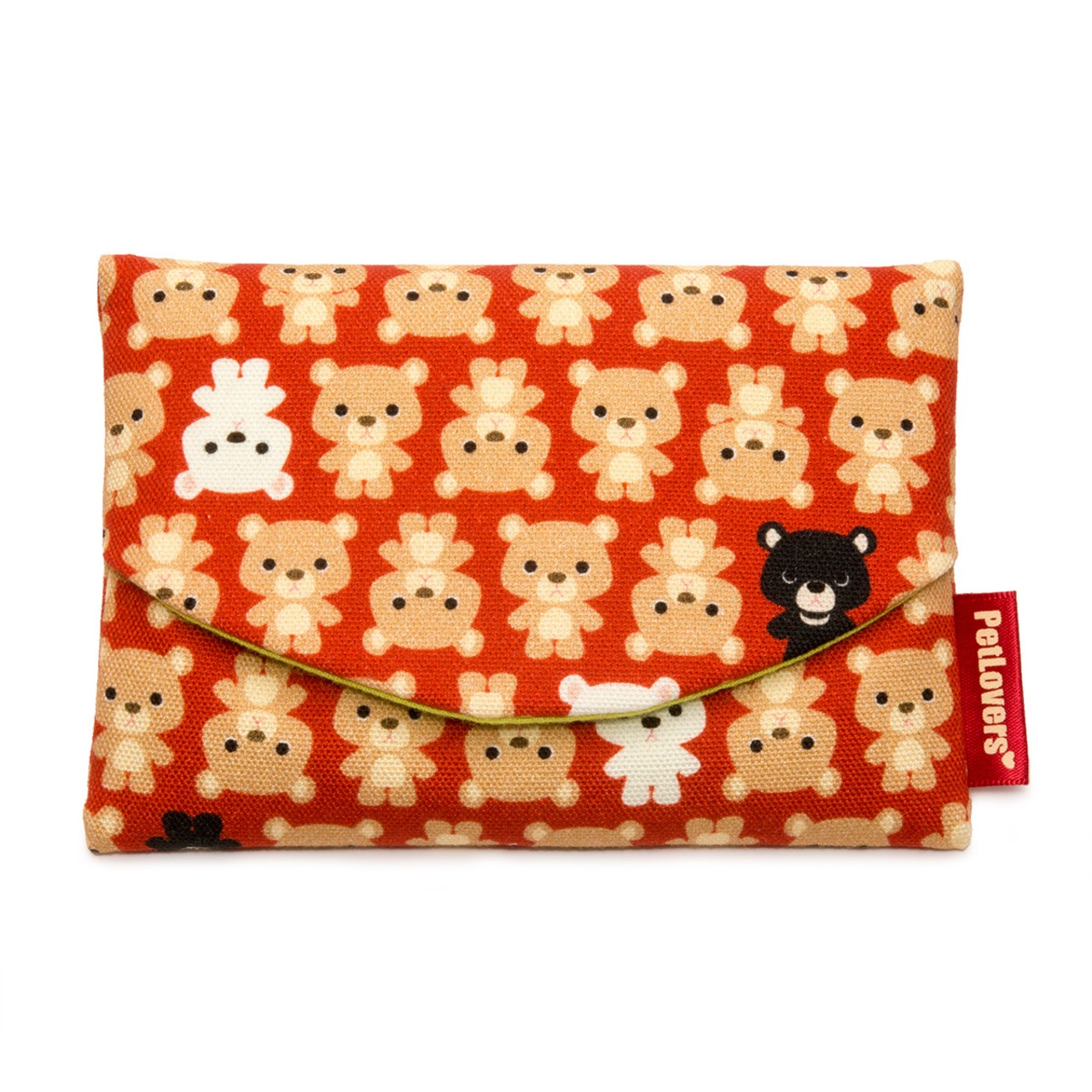 ティシュケース TK-103R クマ Bear ワインレッド