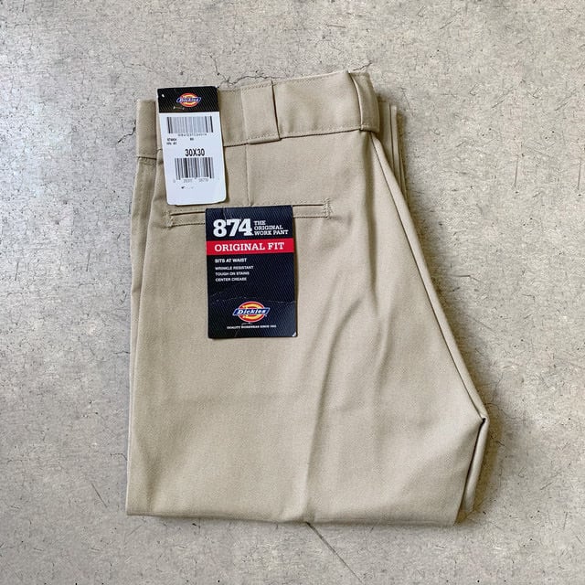 DICKIESディッキーズワークパンツ874カーキベージュ36x30ヴィンテージ