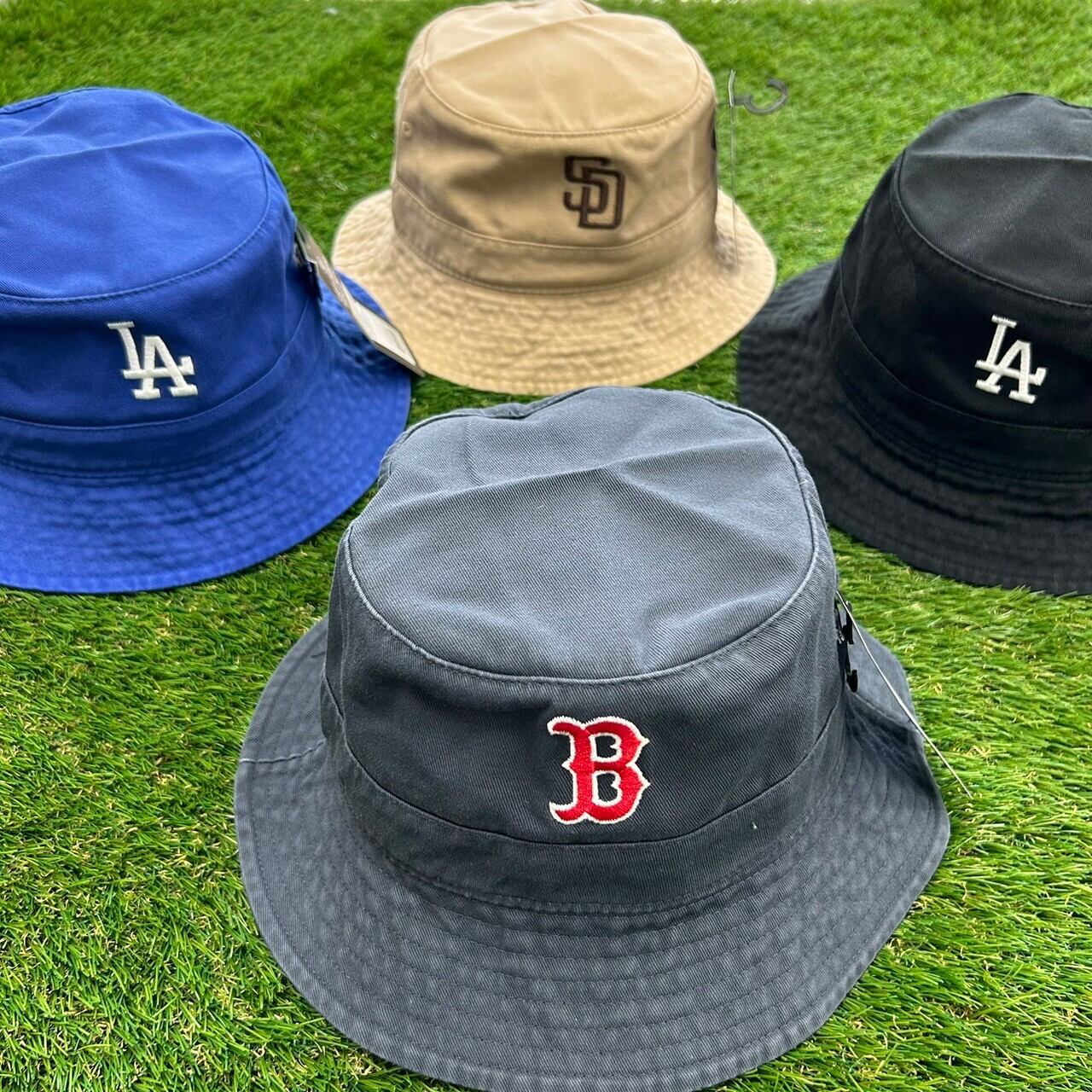 新品】'47 MLB ボストンレッドソックス バケットハット 刺繍ロゴ 古着