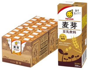 【数量限り】マルサン 豆乳飲料麦芽 200ml×24本