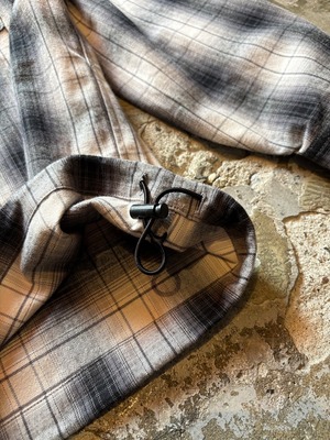 GENIUS CRAft / OMBRE CHECK SHIRT L/S / オンブレーチェックシャツ / ワイドシルェット / ボックスシルエット