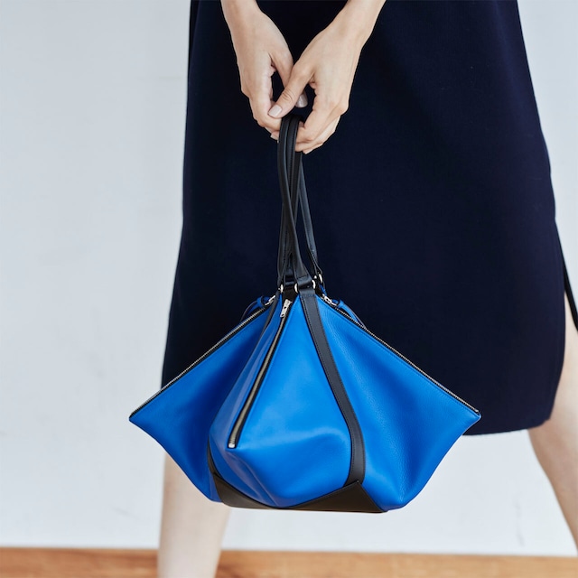 "MOCCO" HAND BAG  - BLUE