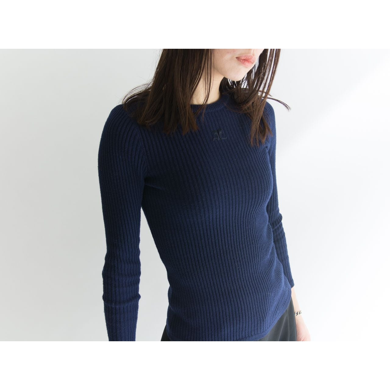 クレージュ ニット courreges knit リブニット