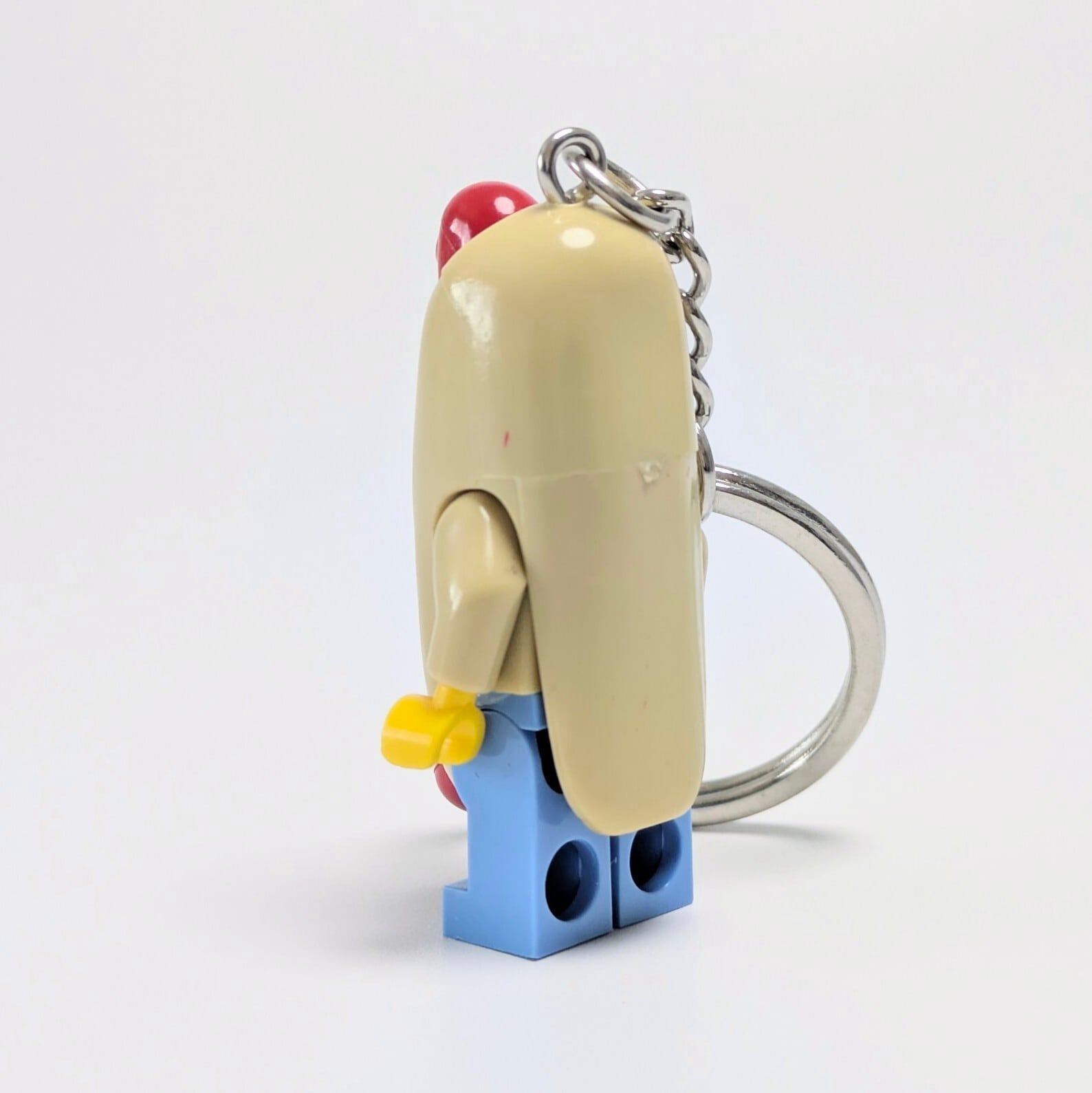 ★ブロックフィギュアキーホルダー★【 ホットドッグくん！】〚アメリカン雑貨 アメトイ〛