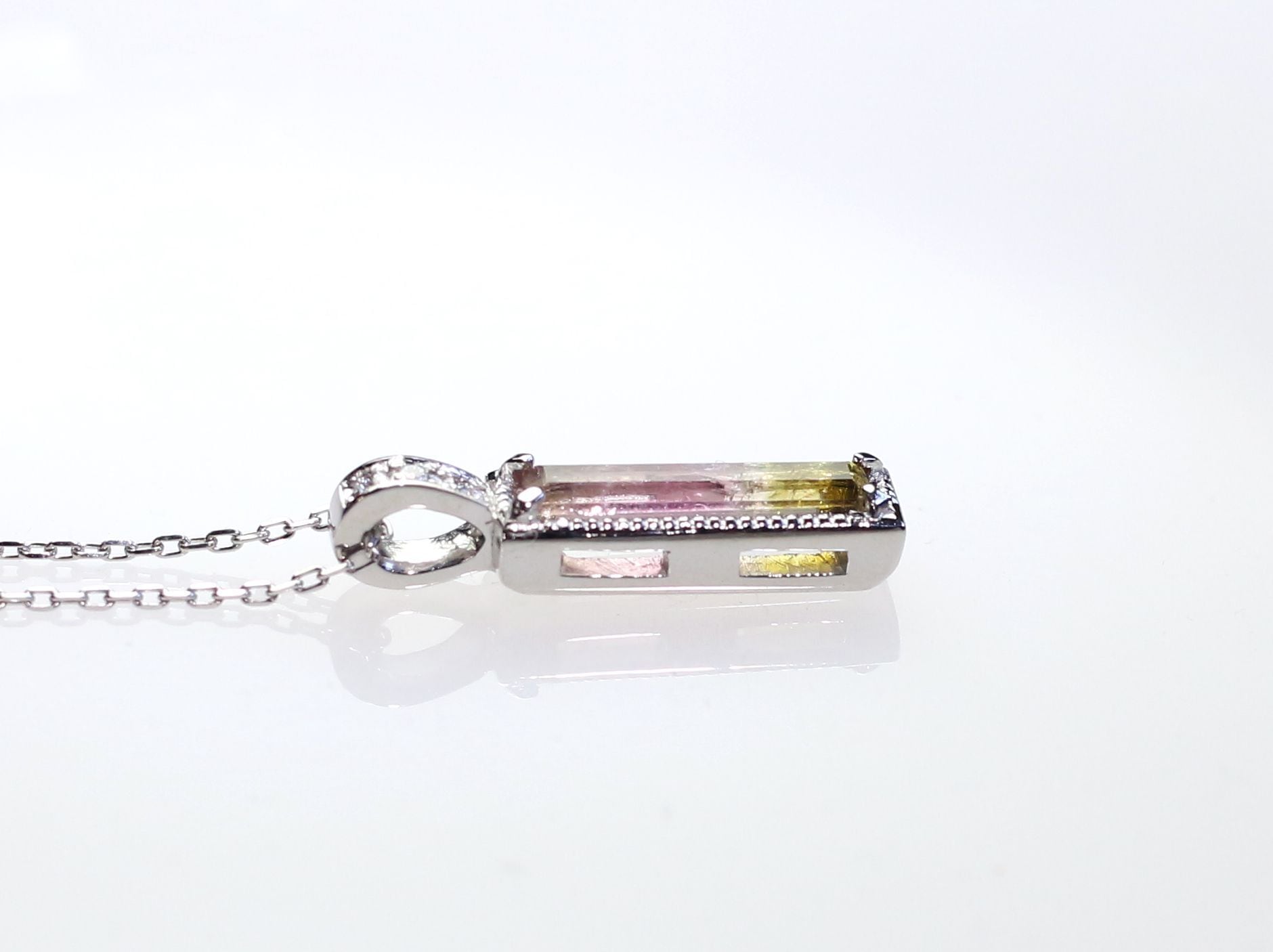 Pt900 トリカラートルマリンペンダント 0.55ct | Atelier Ozaki