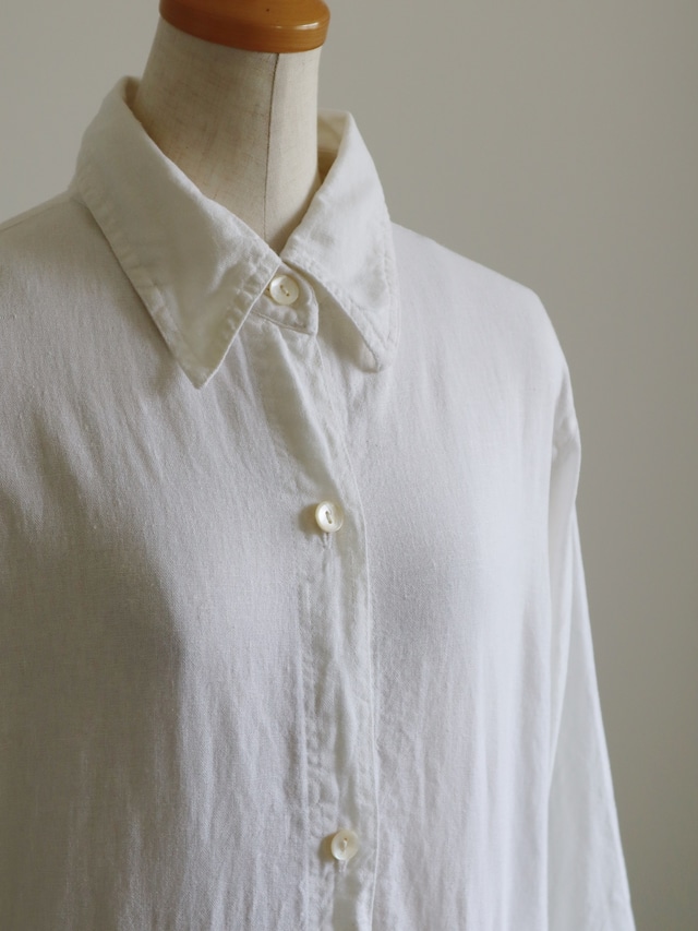 ●Linen & rayon relax shirts jacket（white）