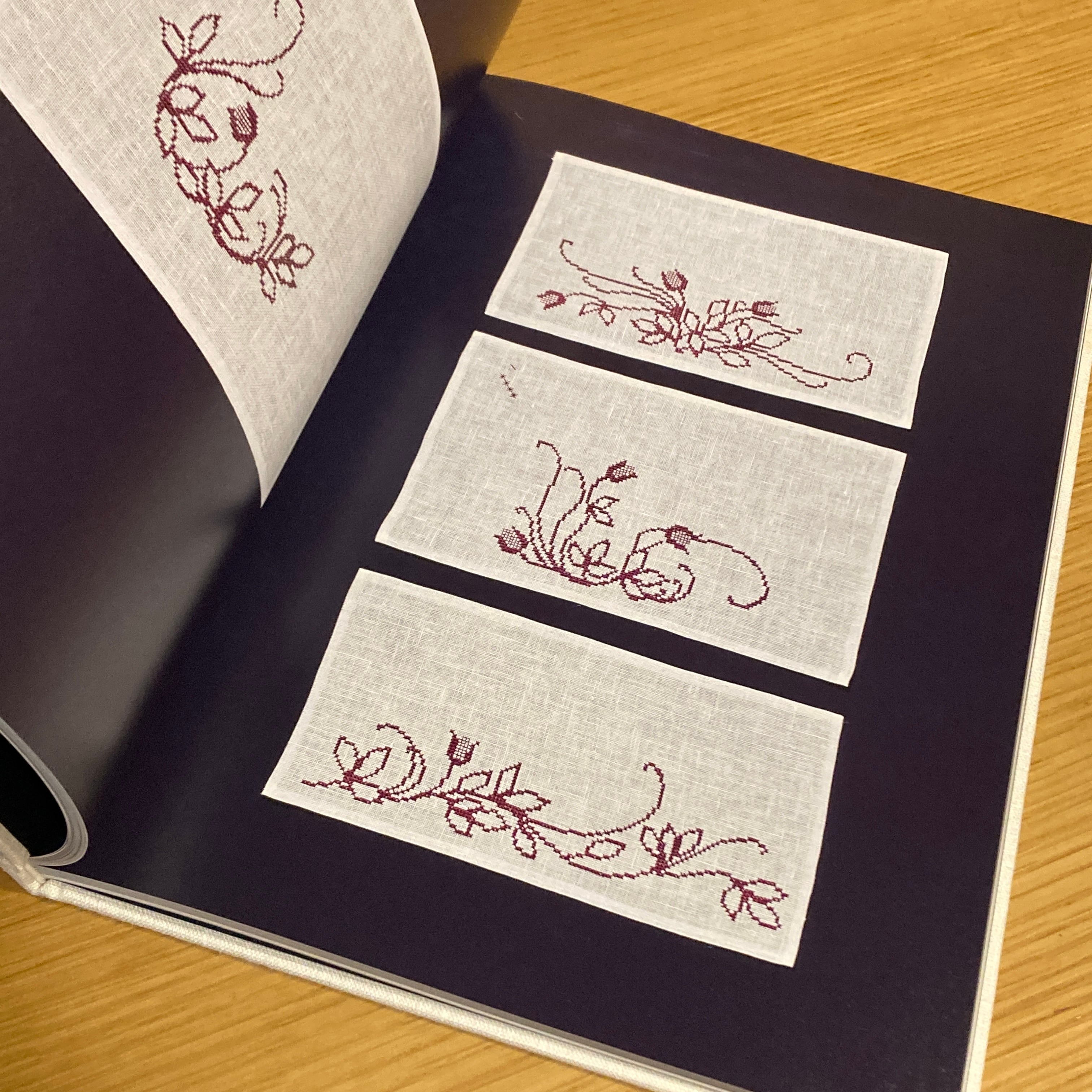 GRETHE 刺繡教室 デンマーク刺繍 サンプラー集 / 編集 homspun. 写真