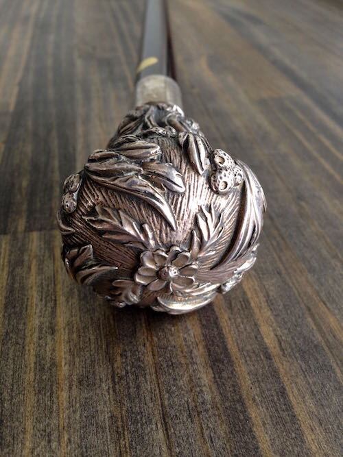 Vintage Silver Walking Stick #1