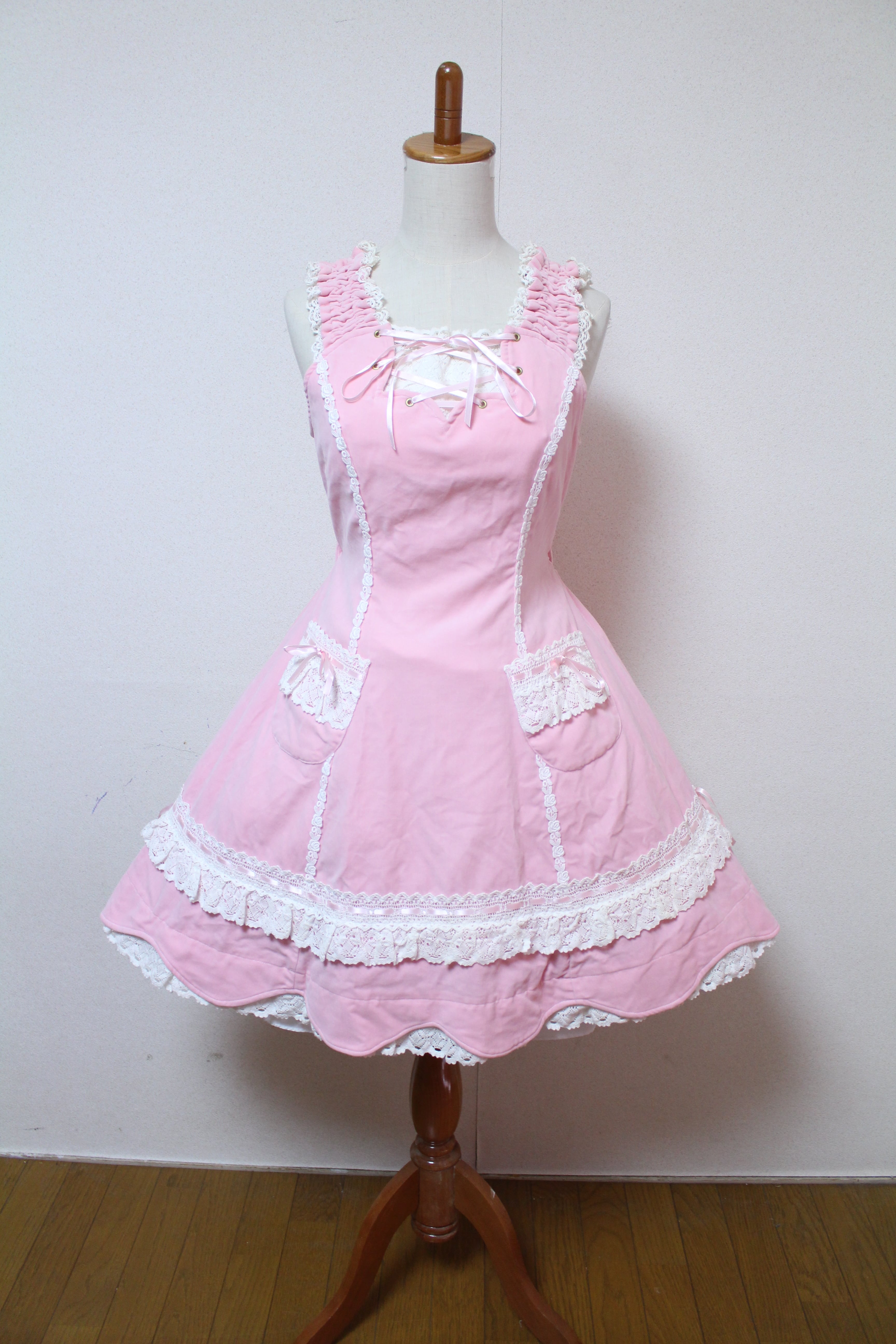 BABY, THE STARS SHINE BRIGHT 別珍裾スカラップJSK