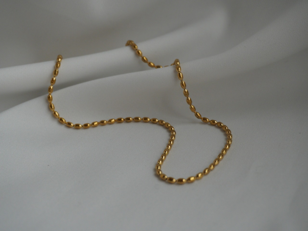 【 CORE 】stainless ballchain necklace
