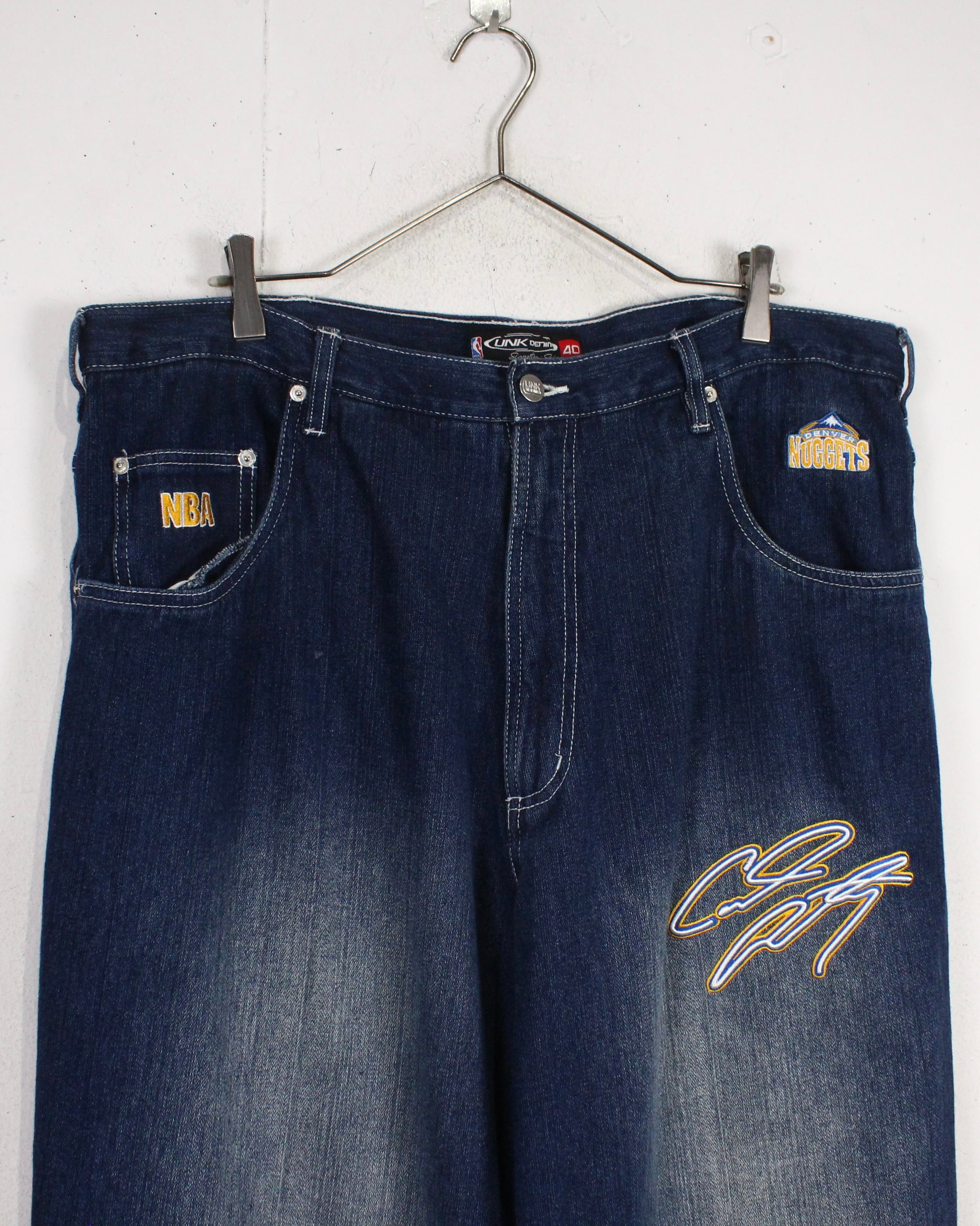 中古 UNK NBA レイカーズ ワイド デニム バギーパンツ Caka act2】“UNK” “NBA” Special Baggy Denim Pants | Caka(カカ