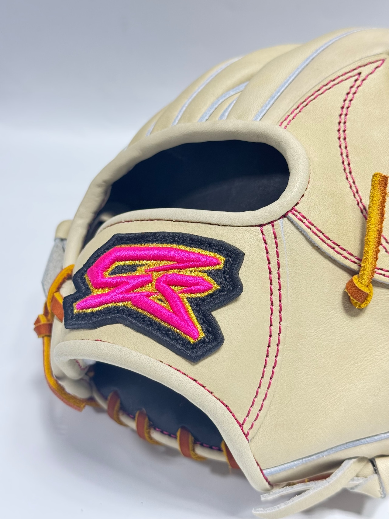GSーゴリラスポーツ スタンダートモデル 硬式グローブ 右投げ用 当て挟み型 5mm大 キャラメル×コルク ウェブGSー13(Hウェブ)・画像8