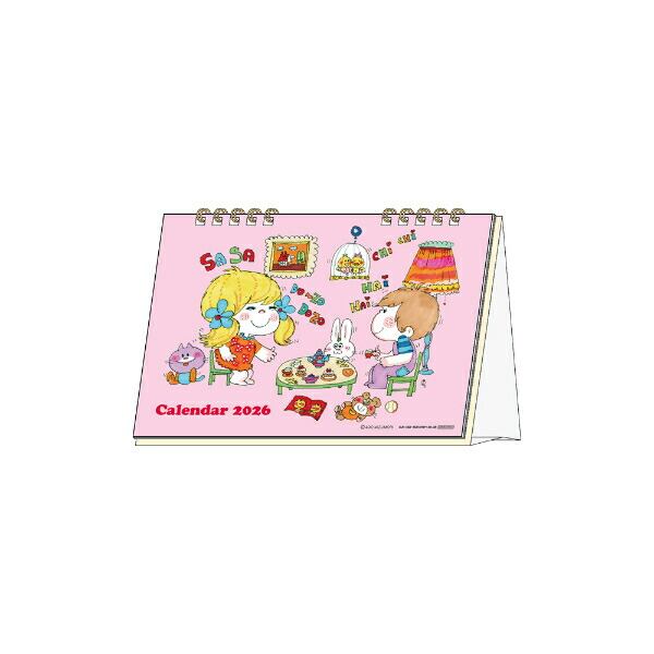 水森亜土 2026年 デスクカレンダー 日本製 | キャラクターグッズの