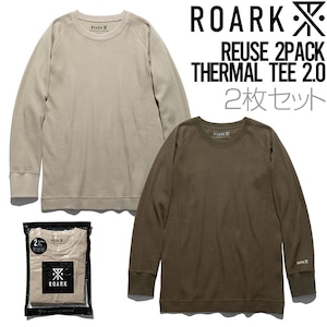 2枚セット ロングスリーブサーマルTEE ロンT THE ROARK REVIVAL ロアークリバイバル REUSE 2PACK THERMAL TEE 2.0 RTJPK950-BEA 日本代理店正規品