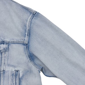 【WE11DONE】BLACK JERSEY HOODIE DENIM JACKET