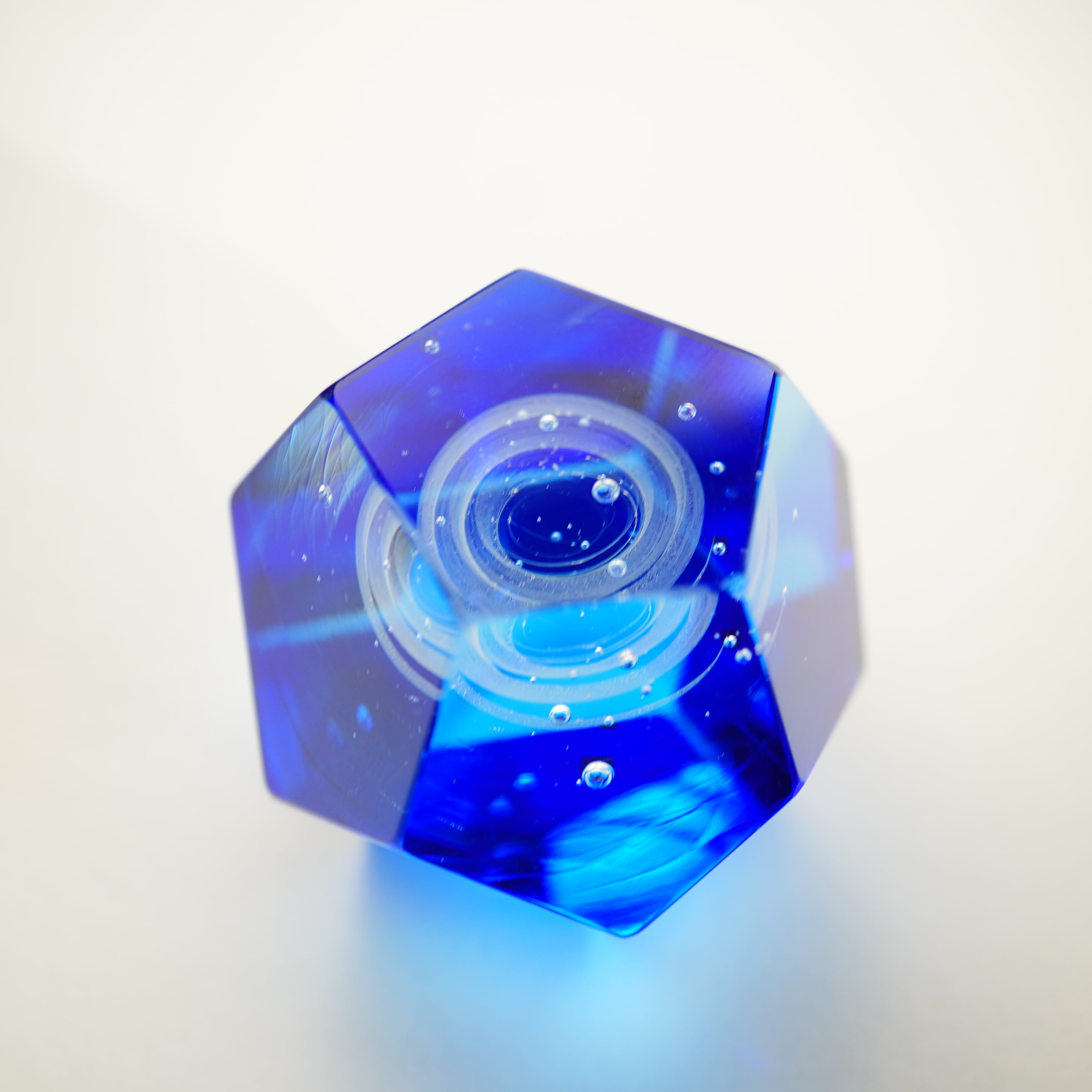 No.1166 空想鉱石硝子『渦雲空・十二面体』