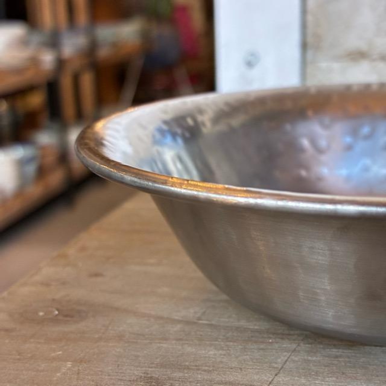 India Stainless Steel Hammered Bowl, perfect for fruit, yogurt, outdoor use, camping, or any other small or medium-sized bowl.