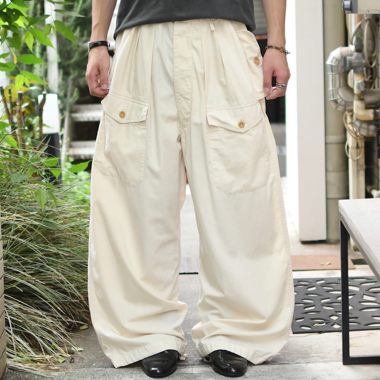 reproduct 50's French army alpine snow camo pants