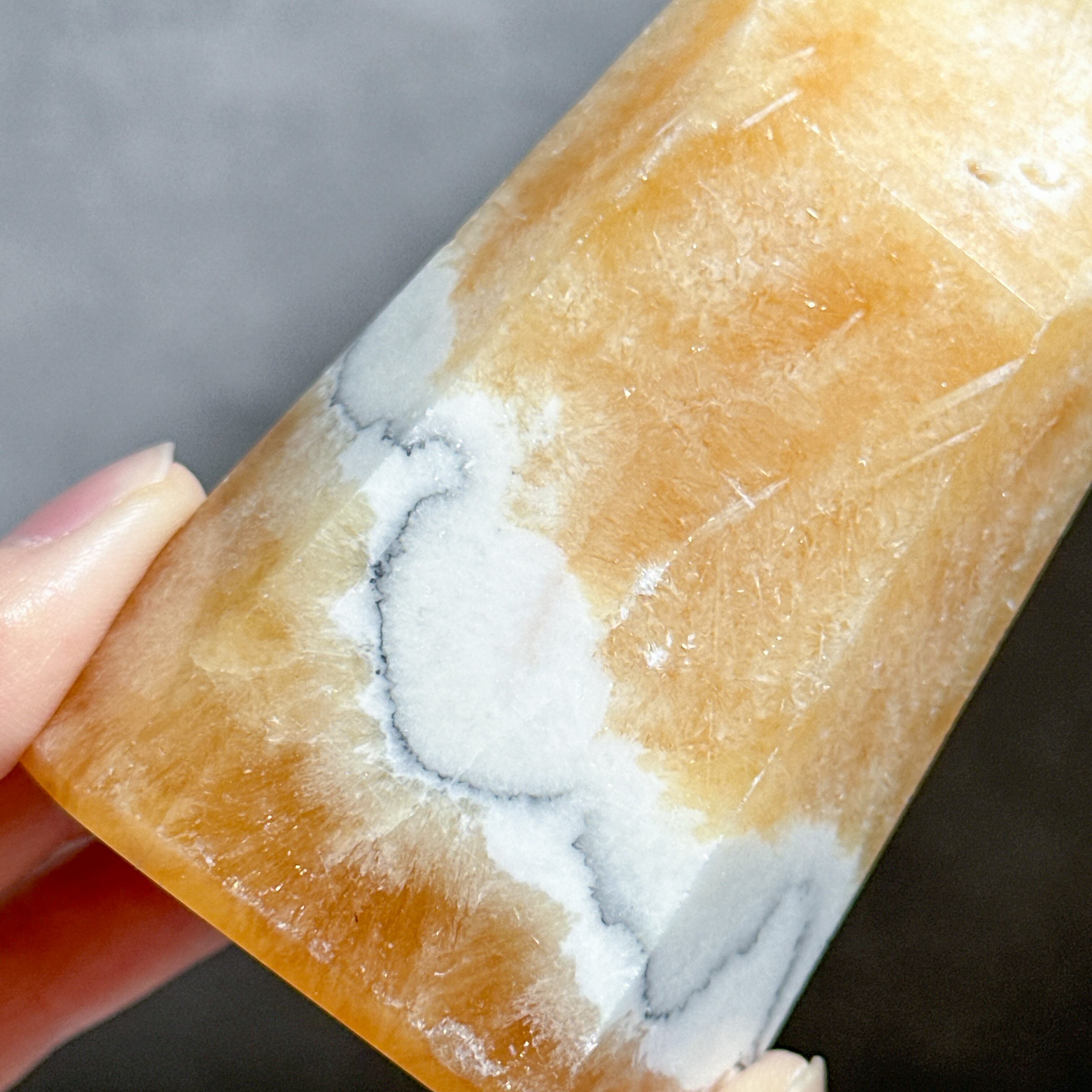 オレンジカルサイト タワー型52◇ Orange Calcite ◇天然石・鉱物