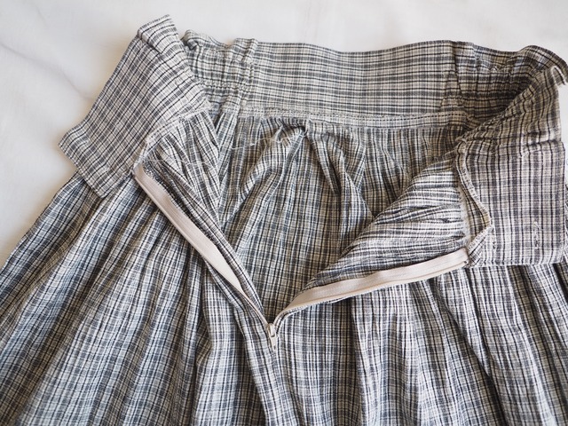 1990’s Check Gather Skirt