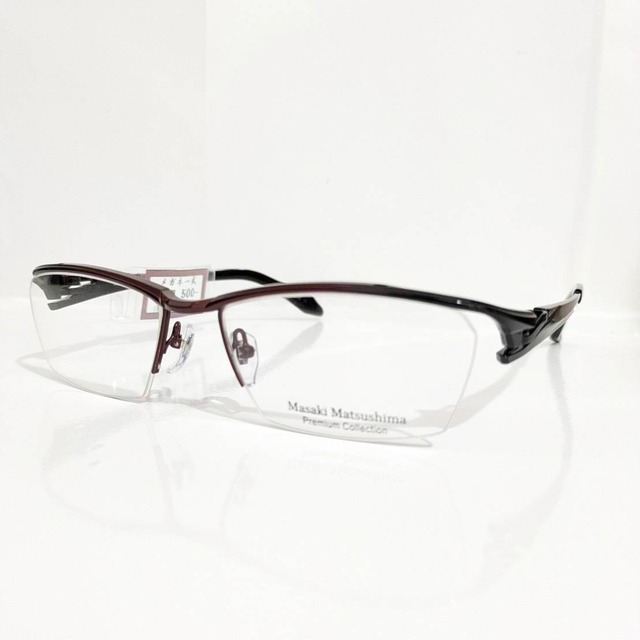 【Masaki Matsushima】スクエアナイロールフレーム　レッド&ブラック