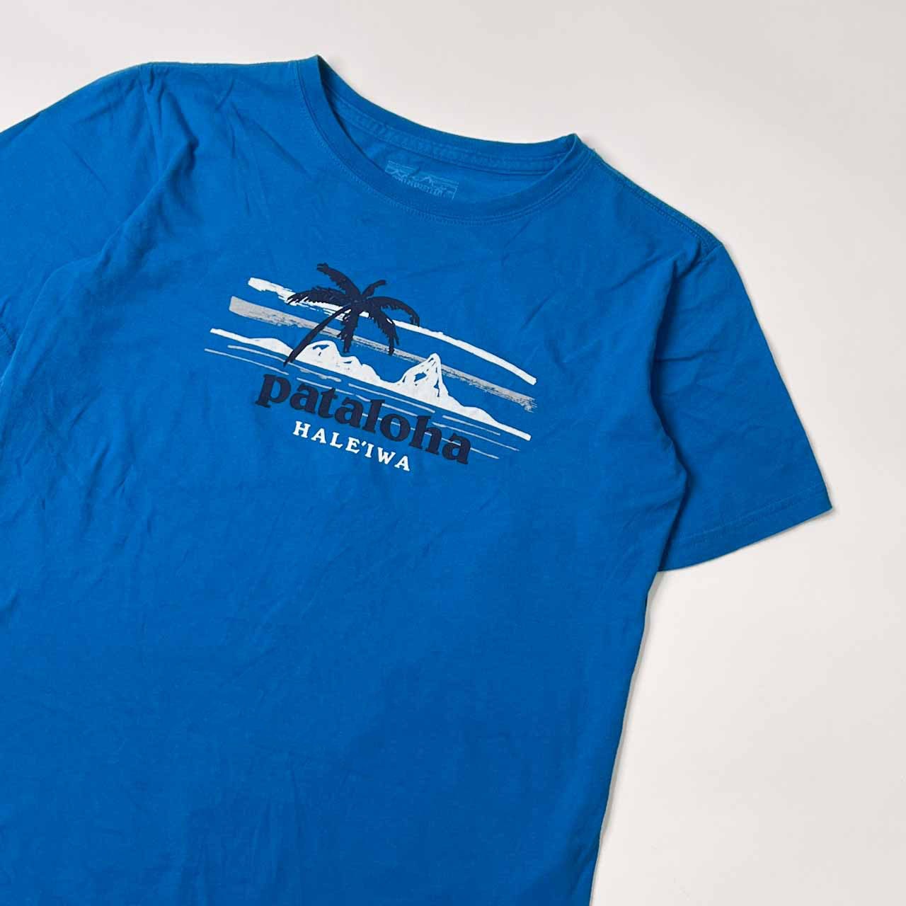 patagonia パタゴニア ヤシの木 半袖 Tシャツ L/ブルー メキシコ製