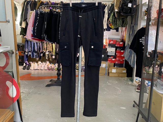 AMIRI DRAWCORD SWEAT CARGO PANT BLACK XS 84811