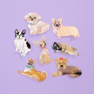 【Coucou Suzette  -Animals(Dogs) hair clip-】