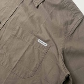 90s Calvin Klein Jeans カルバンクライン ポケット 半袖シャツ XL/グレー ベージュ系 メンズ ビンテージ