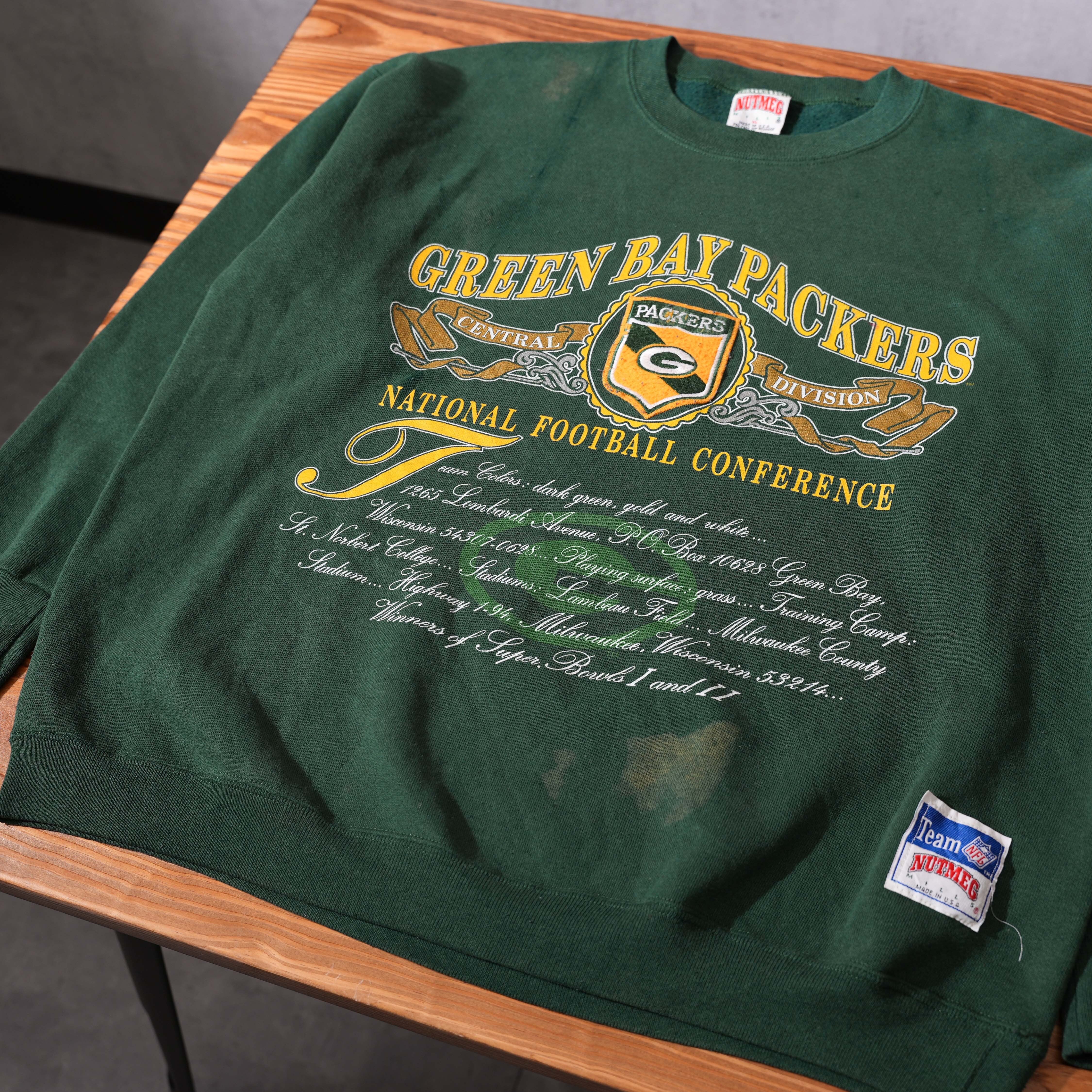 NFL 90年代 古着 PRO PLAYER プリント Green グリーンベイ Packers