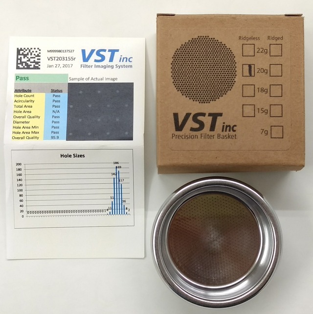 フィルターバスケット ● VST Precision Filter Basket H26 リッジレス 精密フィルターバスケット