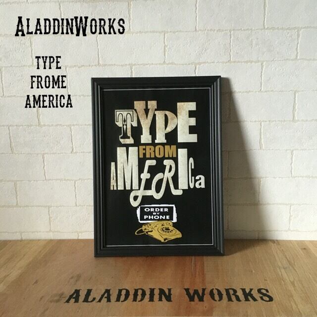 タイポグラフィポスター(black)