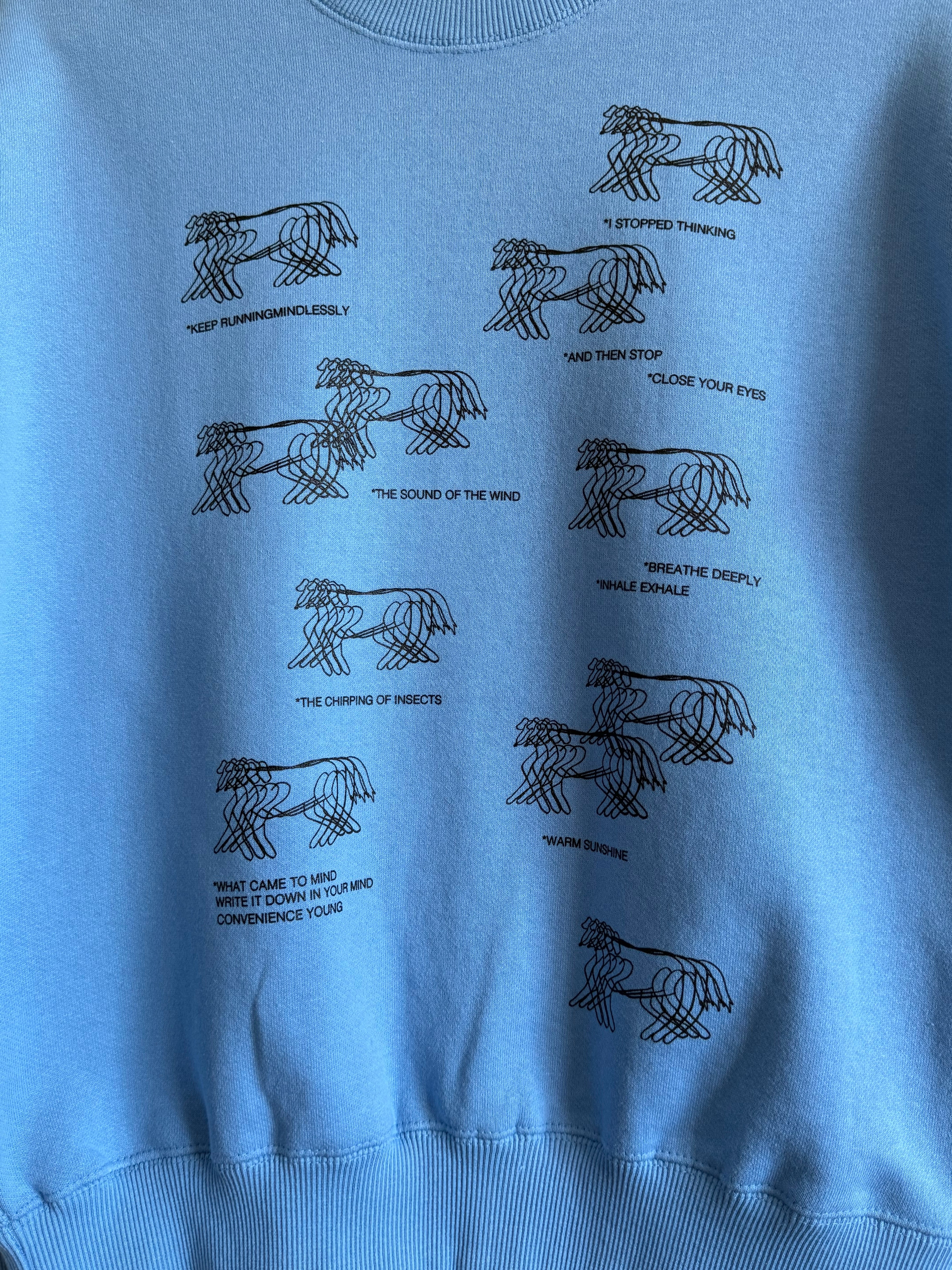 RUNNING DOGS SWEAT : SAX | CONVENIENCE YOUNG