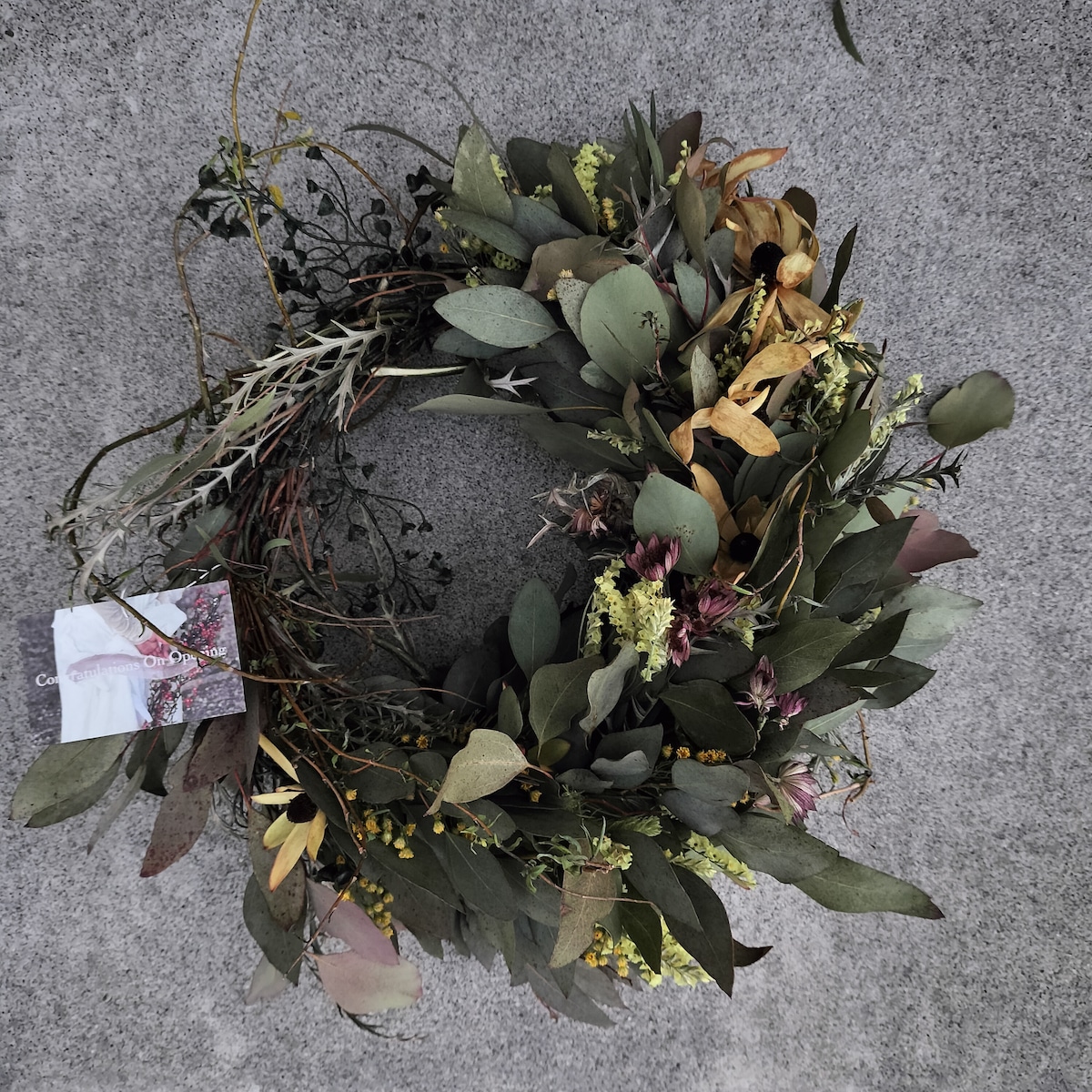 ドライフラワーリースL【dried flower wreath】 | merry_go_round 