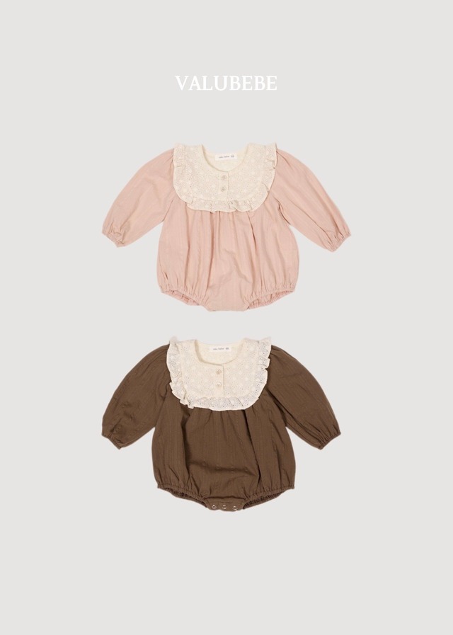 【取寄】valubebe｜bruno frill romper｜ブルーノフリルロンパース｜6M-18M｜baby｜26 autumn