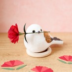 母の日ギフト『シマエナガの贈り物』 和紙インテリア/置物