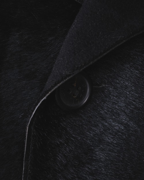 ［1999AW］"GUCCI" Hair-on-Hide Leather Convertible Collar Jacket （Designed by Tom Ford）
