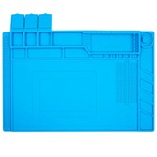 KaiYi 作業マット455x300mm 半田 マットマグネット付 作業用マット 目盛り付く 電子工作マット 滑り止めデスク 耐熱500℃高温熱風 絶縁溶接用 電子製品分解修理用 分解マット, S-160