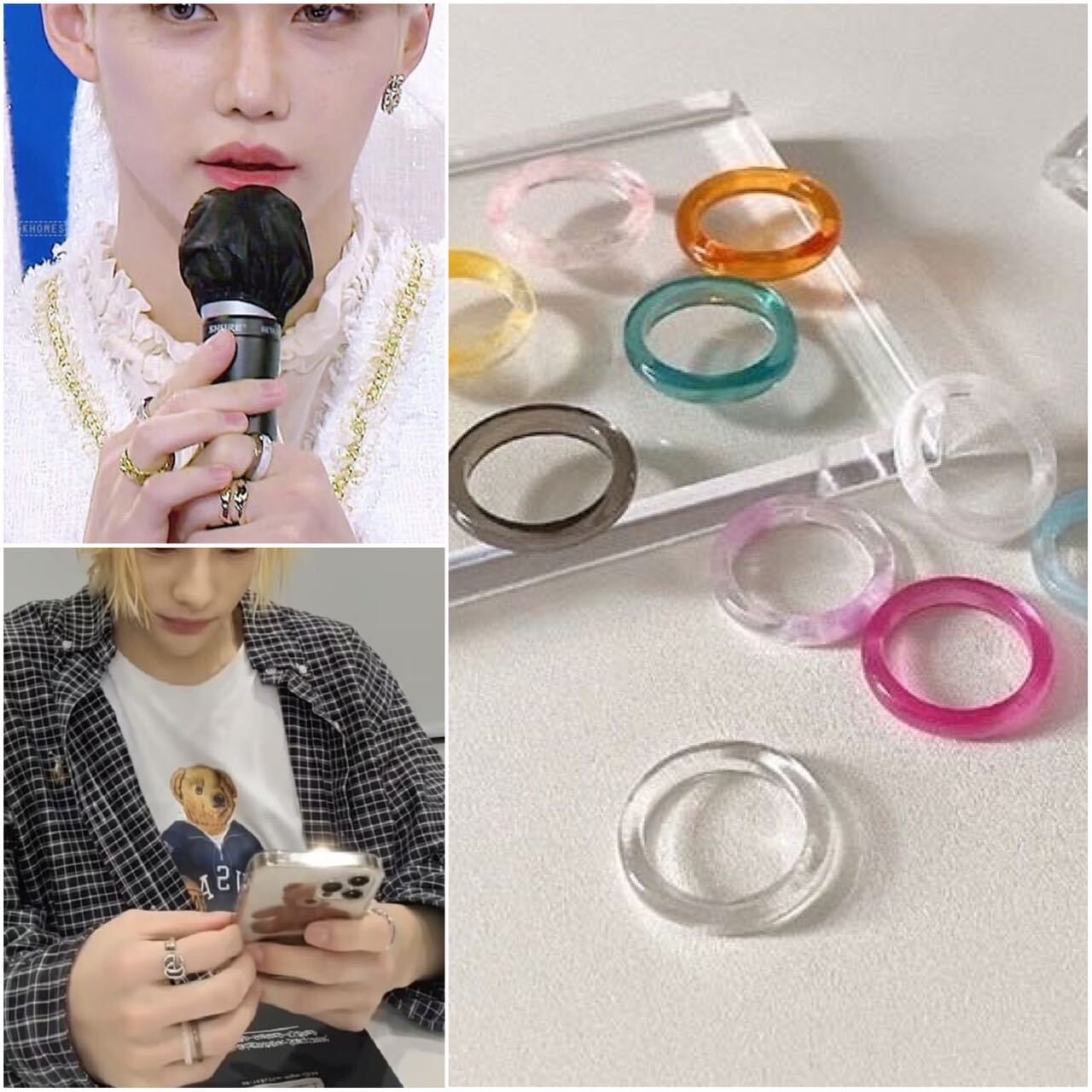 BTSスタイル チェーンブレスレット ジョングク着用モチーフ 2本セット