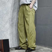 rayon blend 3tuck slacks khaki