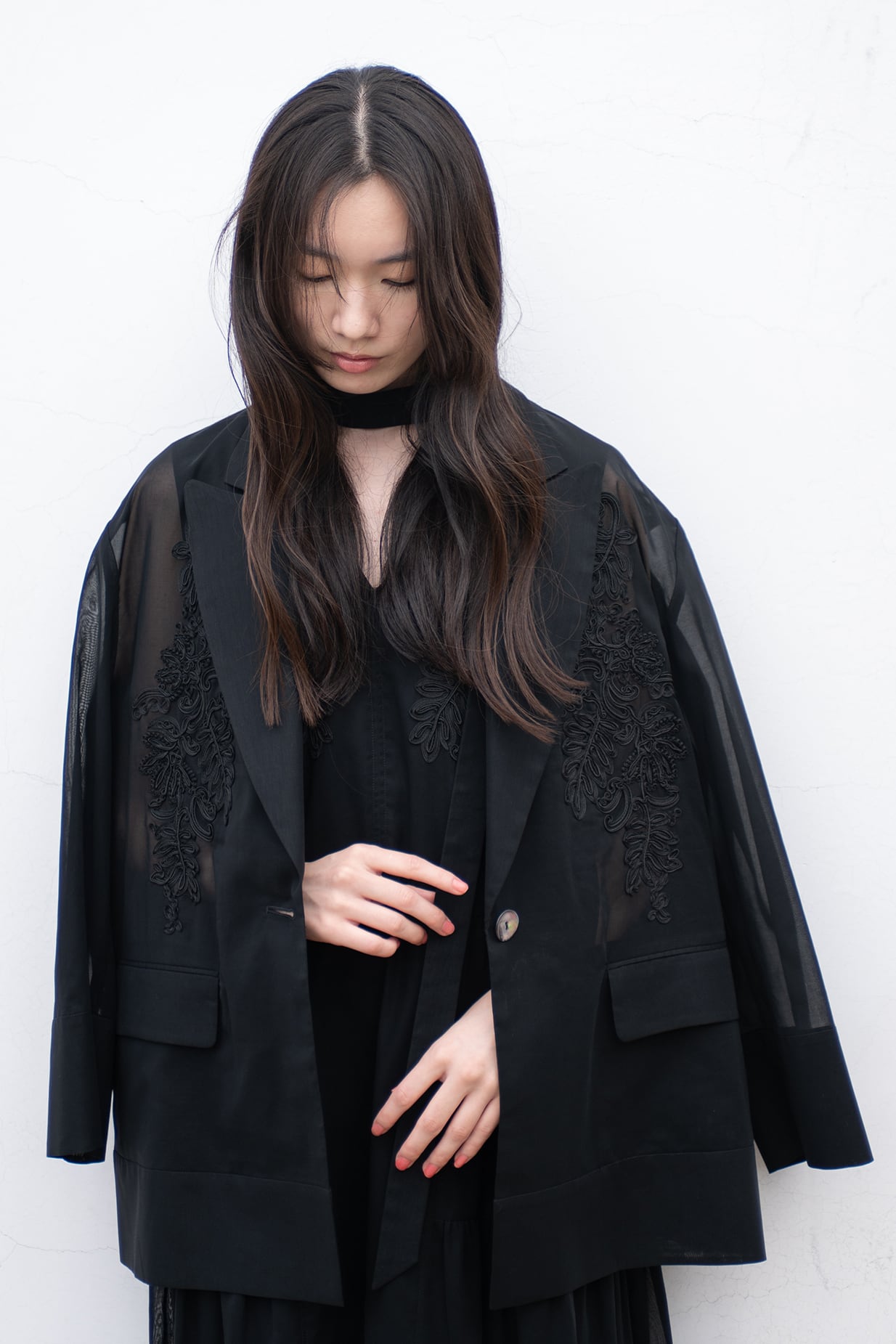 Forest Bloom Jacket BLACK