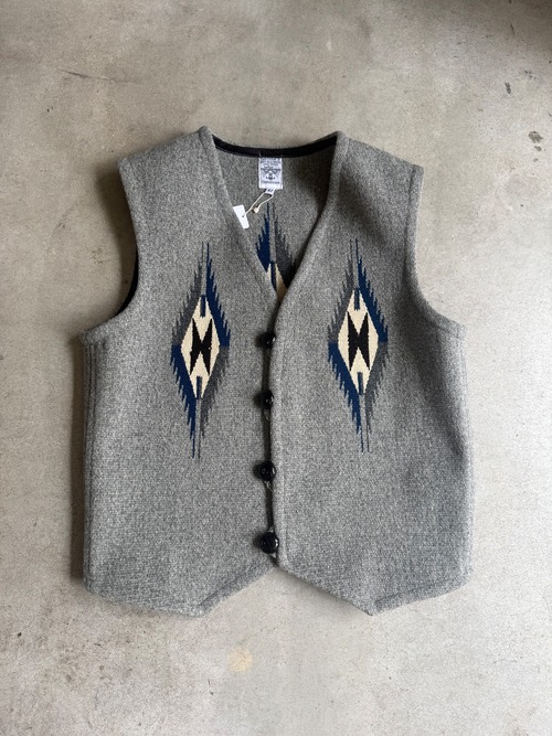【ORTEGA’S(オルテガ）】 CHIMAYO ORTEGA'S HAND WOVEN 100% ALL WOOL VEST 42