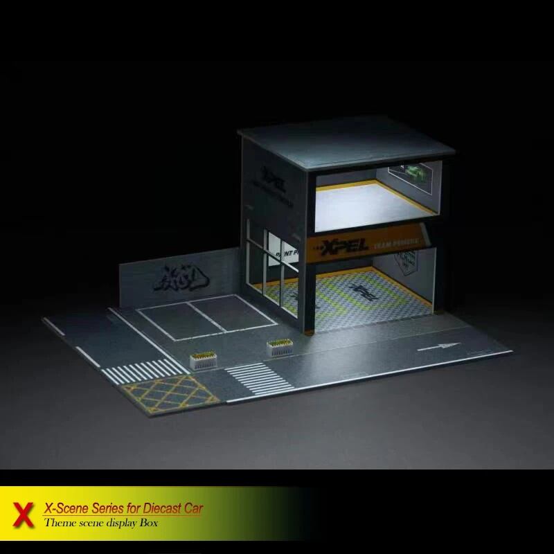 ボブアクリル 1/64 モデルカージオラマガレージ駐車場ライト