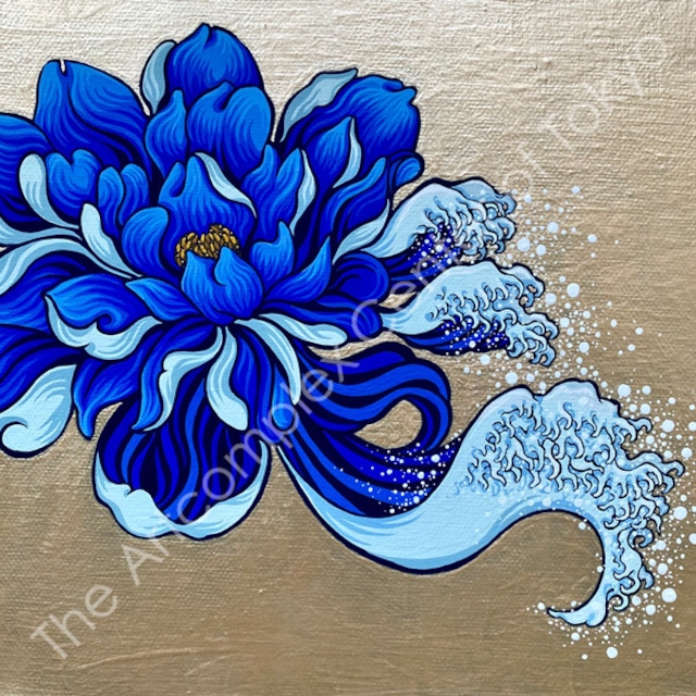 eico wada「Blue flower wave／花の波（ブルー）」