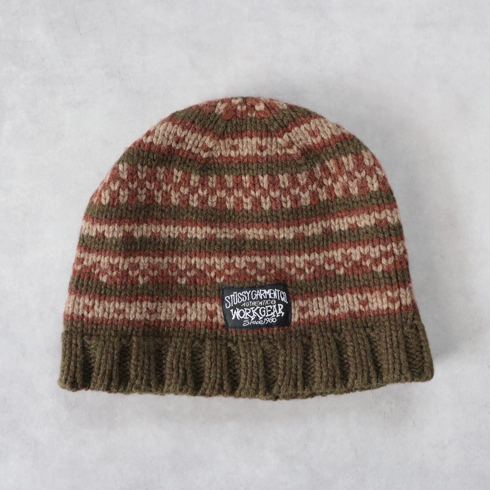 90s OLD STUSSY/Logo embroidery Long Beanie/Free/刺繍ロゴ 90s OLD STUSSY/Logo embroidery Long Beanie/Free/刺繍ロゴ