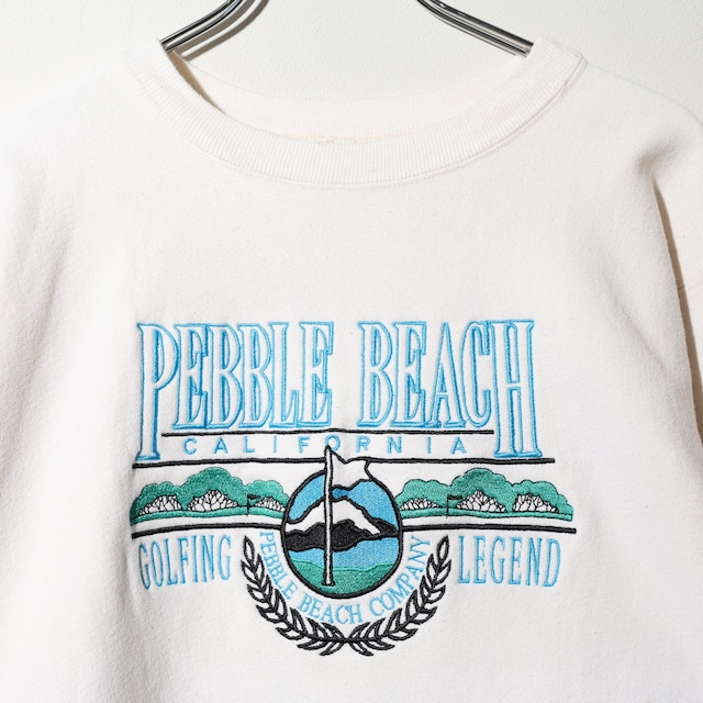 極美品 L 90s USA アイボリー 刺繍 Reverse Weave Champion リバースウィーブ チャンピオン